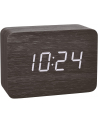 TFA design radio alarm clock in wood look CLOCCO (Kolor: CZARNY) - nr 1