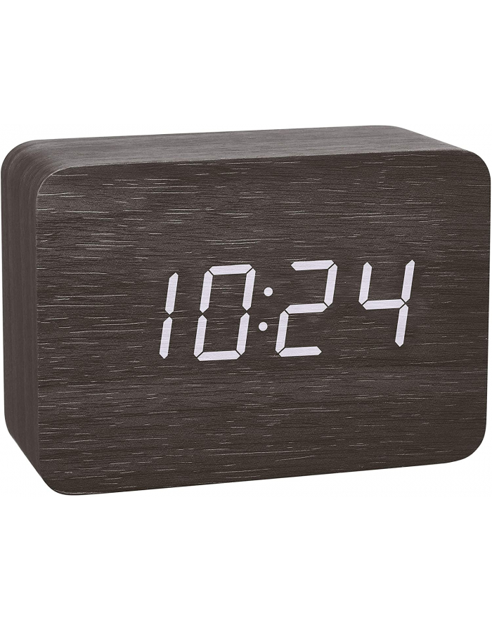 TFA design radio alarm clock in wood look CLOCCO (Kolor: CZARNY) główny
