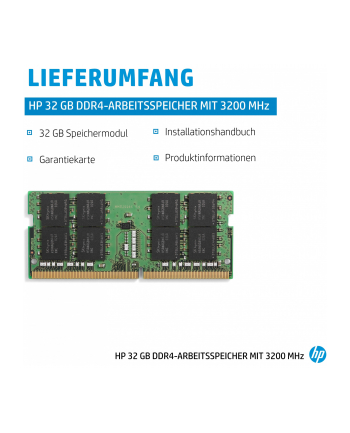 hp inc. HP 32GB DDR4 1x32GB 3200 SODIMM Memory -WW nr 2