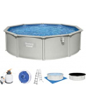 Bestway steel wall pool HYDRIUM set, 460cm x 120cm, swimming pool (light grey, with sand filter system) - nr 17
