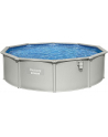 Bestway steel wall pool HYDRIUM set, 460cm x 120cm, swimming pool (light grey, with sand filter system) - nr 20
