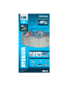 Bestway steel wall pool HYDRIUM set, 460cm x 120cm, swimming pool (light grey, with sand filter system) - nr 35