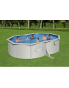 Bestway steel wall pool HYDRIUM set, 500 cm x 360 cm x 120 cm, swimming pool (light grey, with sand filter system) - nr 35