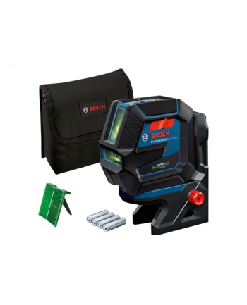 bosch powertools Bosch Combi laser GCL 2-50 G Professional solo, cross line laser (blue/Kolor: CZARNY, green laser lines, with RM10 Professional mount)