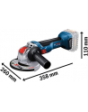 bosch powertools Bosch X-LOCK cordless angle grinder GWX 18V-10 Professional solo, 18V (blue/Kolor: CZARNY, without battery and charger) - nr 4
