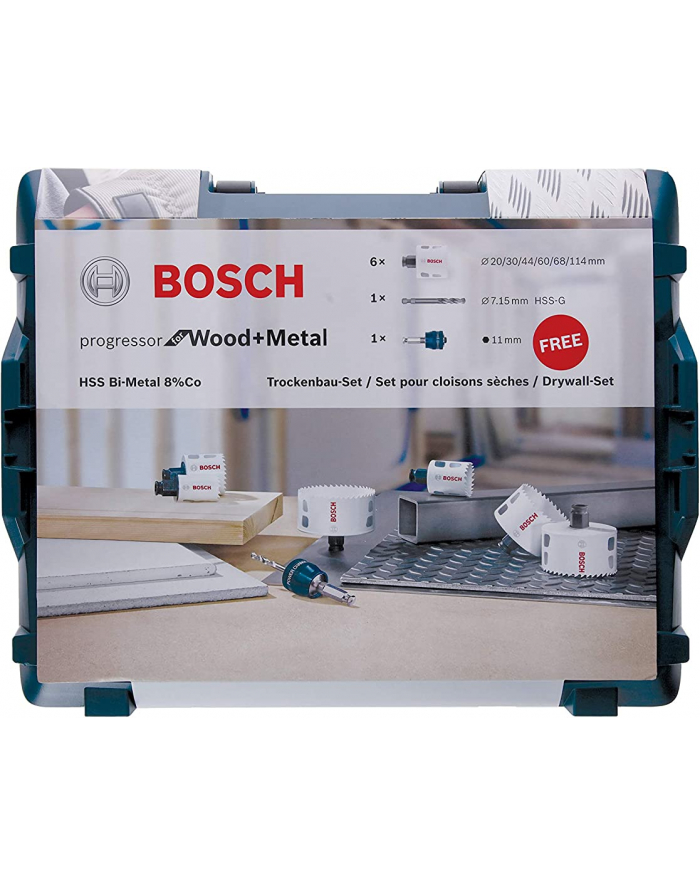 bosch powertools Bosch Hole saw set Progressor for Wood ' Metal, 8 pieces (L-BOXX) główny