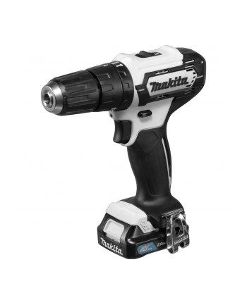 Makita cordless impact drill HP333DSAW, 12V (Kolor: BIAŁY/Kolor: CZARNY, Li-ion battery 2.0Ah, case)
