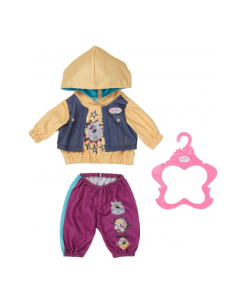 ZAPF Creation BABY born outfit with hoody 43cm, doll accessories (including clothes hanger)