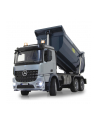 Jamara Dump truck Mercedes-Benz Arocs Metal Meiller, toy wehicle (silver/Kolor: CZARNY, 1:20) - nr 12