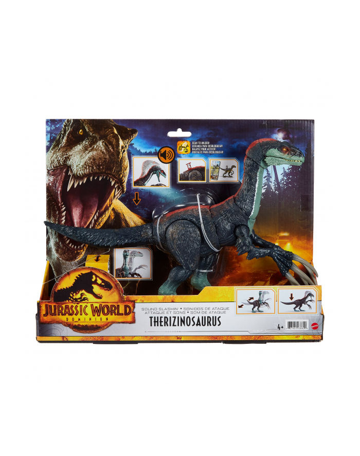 Mattel Jurassic World Sound Slashin Therizinosaurus Mini-Play Figure główny