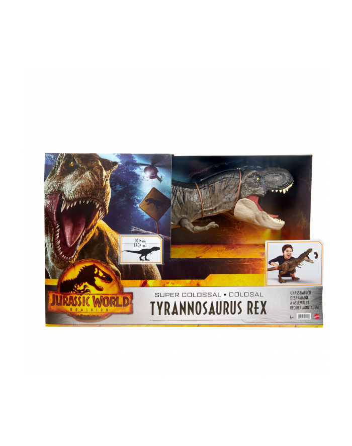 Mattel Jurassic World Riesendino T-Rex, play figure główny