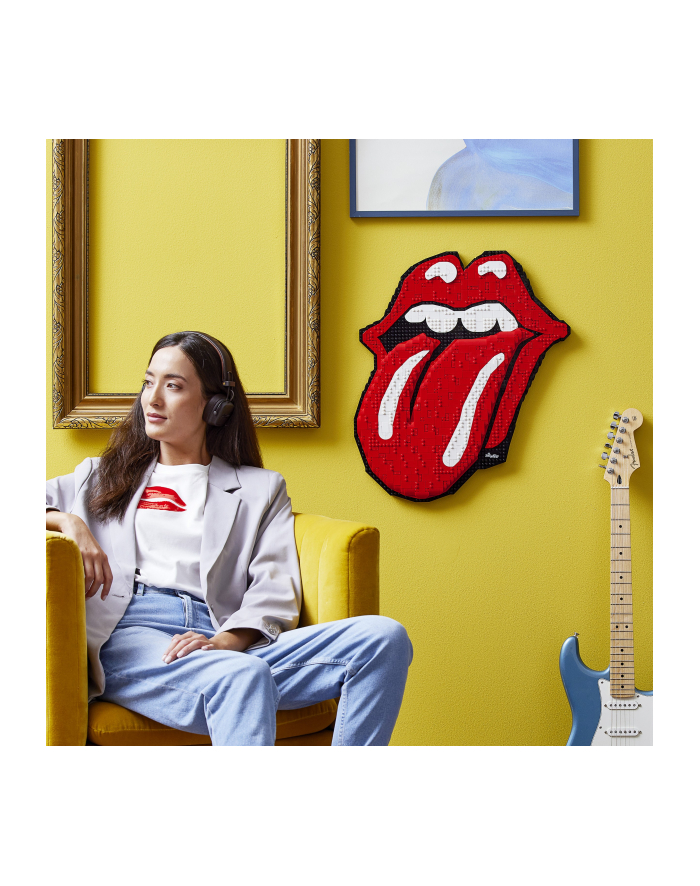 LEGO 31206 Art The Rolling Stones Logo Construction Toy (Adult Craft Kit DIY Wall Decor and Wall Art Music Gift with Soundtrack) główny