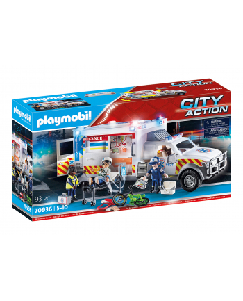 Playmobil rescue vehicle: US Ambulance - 70936