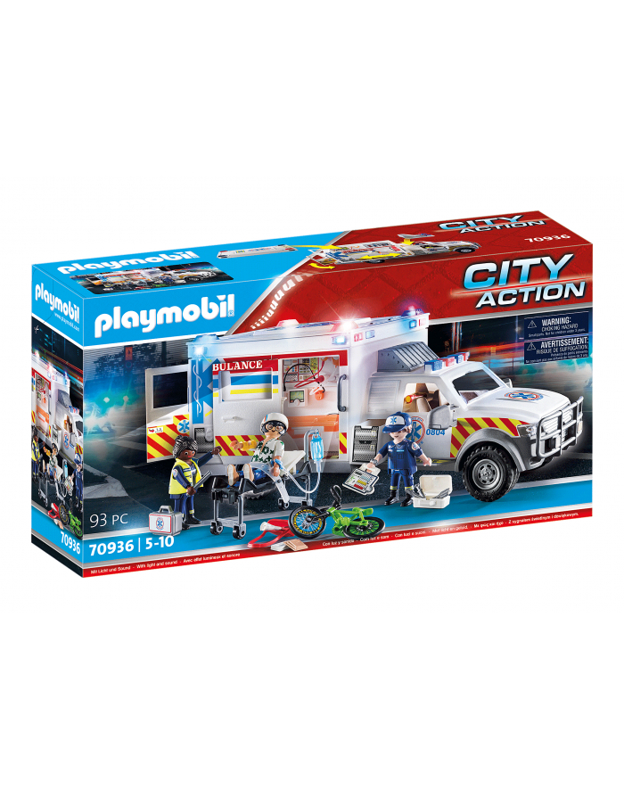 Playmobil rescue vehicle: US Ambulance - 70936 główny
