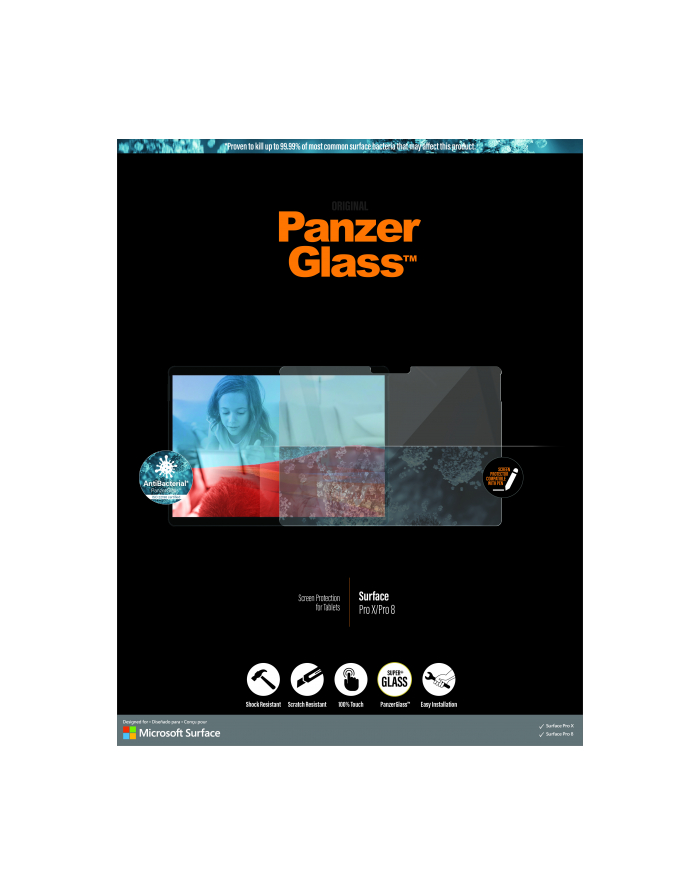 Panzerglass szkło ochronne Microsoft Surface Pro X/Pro 8 6257 główny