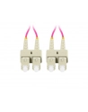 lanberg Patchcord światłowodowy Mm Sc/Upc-Sc/Upc Duplex 3.0mm 1m fioletowy - nr 3