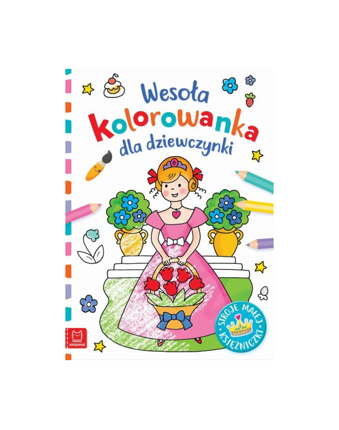 aksjomat Książka Wesoła kolorowanka dla dziewczynki. Stroje małej księżniczki główny