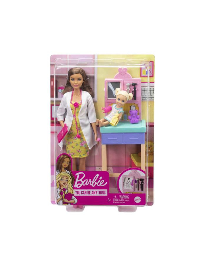 Barbie Lalka I can be Kariera Pediatra i dziecko GTN52 DHB63 MATTEL główny