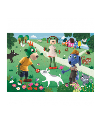 Puzzle 60el Radosny dzień Treflików. Rodzina Treflików 17377 Trefl