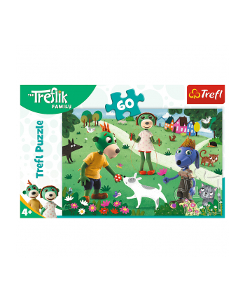 Puzzle 60el Radosny dzień Treflików. Rodzina Treflików 17377 Trefl