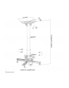 NEOMOUNTS BY NEWSTAR Projector Ceiling Mount height adjustable 60-90cm - nr 16