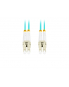 lanberg Patchcord światłowodowy Mm Lc/Upc-Lc/Upc Duplex 3.0mm 2m Aqua - nr 9