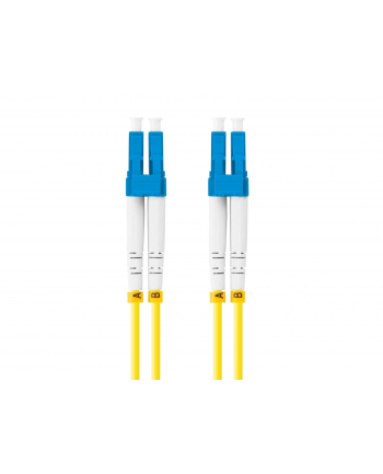 lanberg Patchcord światłowodowy Sm Lc/Upc-Lc/Upc Duplex 3.0Mm 2M żółty nr 2