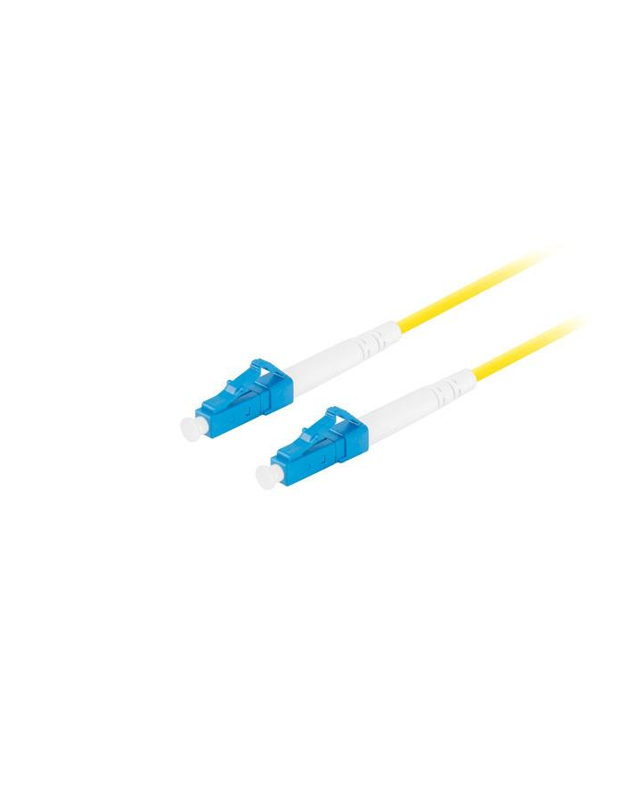 lanberg Patchcord światłowodowy Sm Lc/Upc-Lc/Upc Simplex 3.0Mm 1M żółty główny