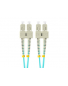 lanberg Patchcord światłowodowy Mm Sc/Upc-Sc/Upc Duplex 3.0mm 2m Aqua - nr 2