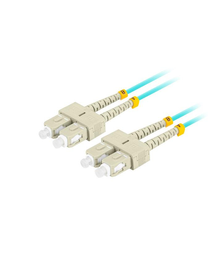 lanberg Patchcord światłowodowy Mm Sc/Upc-Sc/Upc Duplex 3.0mm 3m Aqua główny