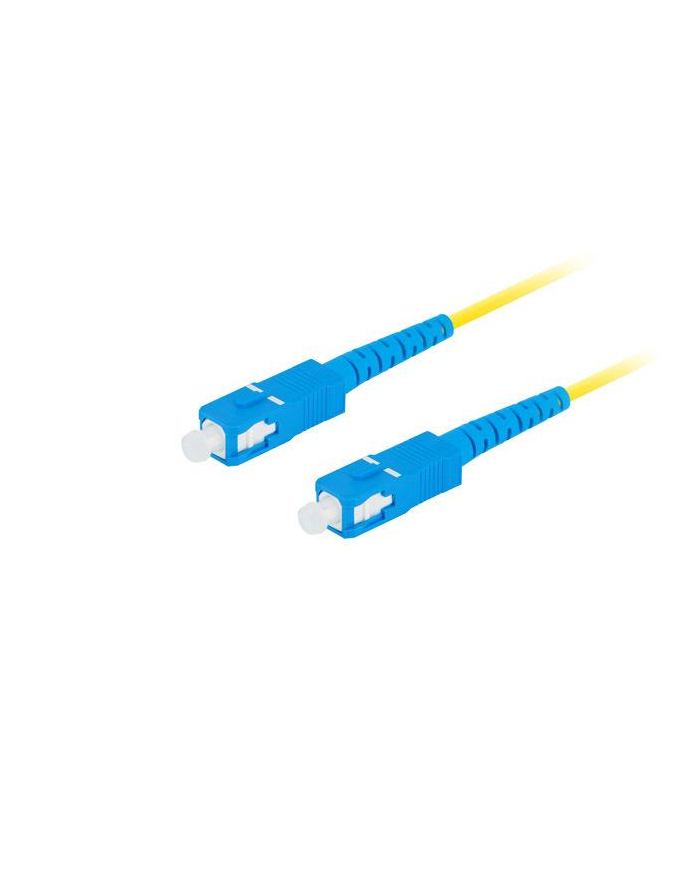 lanberg Patchcord światłowodowy Sm Sc/Upc-Sc/Upc Simplex 3.0Mm 2M żółty główny