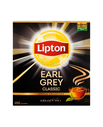 LIPTON  EARL GREY Herbata Czarna 100 Torebek