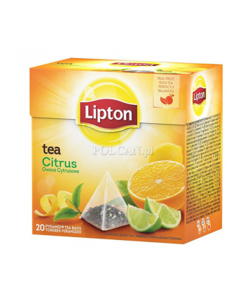 LIPTON Herbata Czarna Aromat Owoce Cytrusowe 20 T
