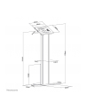 NEOMOUNTS BY NEWSTAR floor stand with cabinet lockable tablet casing for Apple iPad PRO Air ' Samsung Galaxy Tab - nr 23