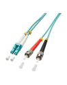 LINDY Patchcord światłowodowy LC/ST OM3 50/125um Multimode 15m (46385) - nr 10
