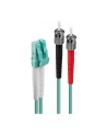 LINDY Patchcord światłowodowy LC/ST OM3 50/125um Multimode 15m (46385) - nr 14