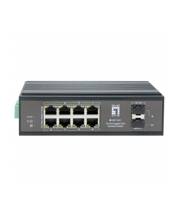 Levelone Switch 10Port Gigabit Poe Din-Rail -40°C To 75°C - 1 Gbps (IGP1031)