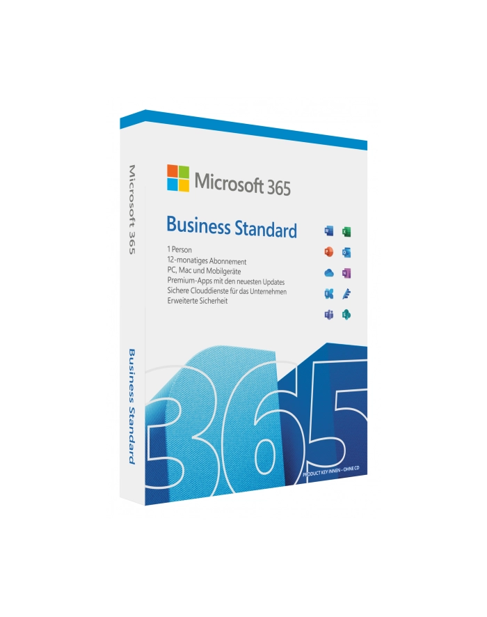 Microsoft KLQ-00672 365 Business Standard 1 x licencja Subskrypcja Niemiecki 1 lat(a) główny