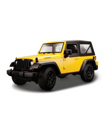 MAISTO 31676-27 Jeep Wrangler 2014 żółty 1:18