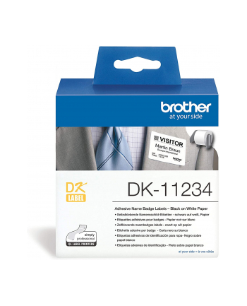 Brother DK11234 DK-11234 etykiet do nadruku Biały Samoprzylepne etykiety do drukowania