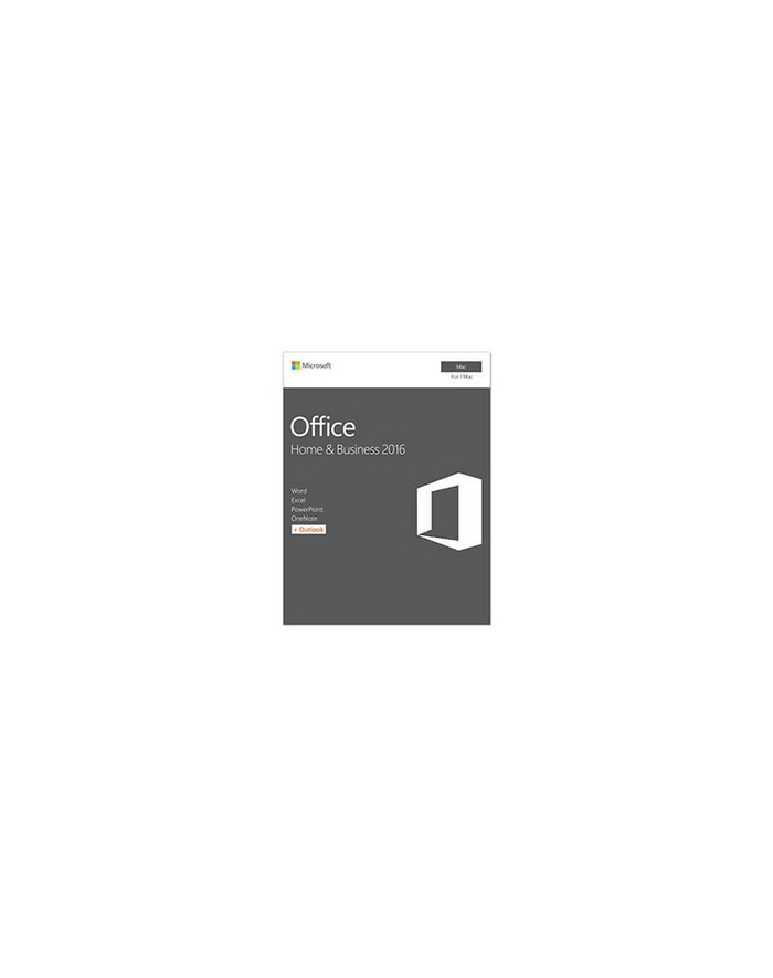Microsoft W6F-00902 Office Home & Business 2016 f/ Mac 1 x licencja Francuska główny
