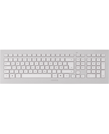 Cherry JD-0310FR DW 8000 klawiatura RF Wireless Francuski Srebrny, Biały