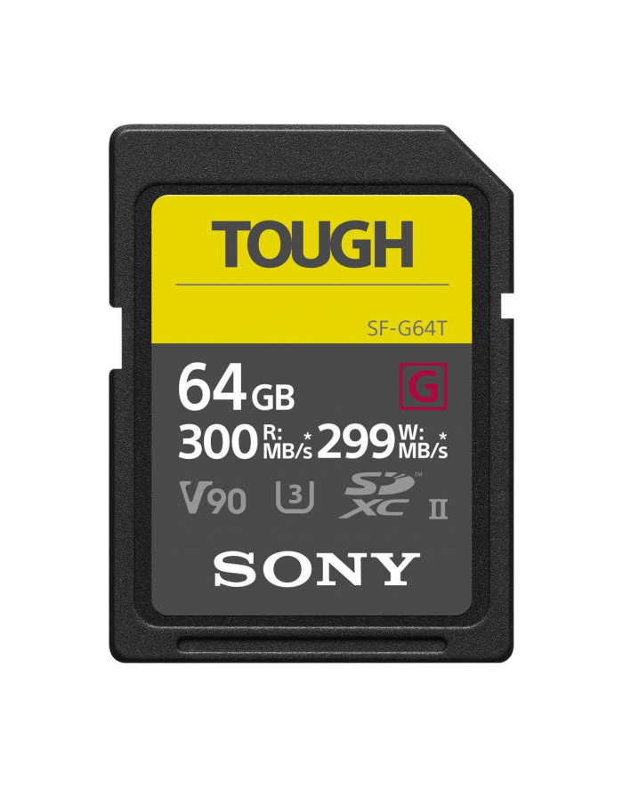 Sony SF64TG SF-G64T/T1 pamięć flash 64 GB SDXC UHS-II Klasa 10 główny