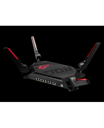 Asus 90IG0780-MU9B00 ROG Rapture GT-AX6000 router bezprzewodowy Dual-band (2.4 GHz/5 GHz) Czarny