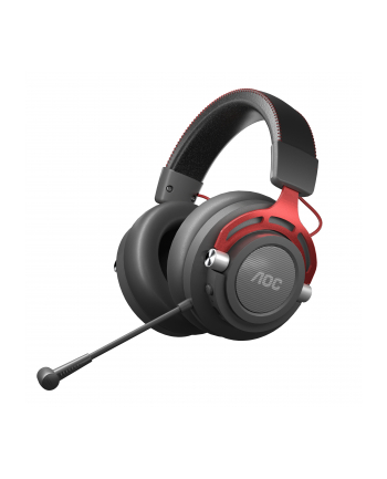 AOC GH401 słuchawki/zestaw słuchawkowy True Wireless Stereo (TWS) Opaska na głowę Gaming Czarny, Czerwony