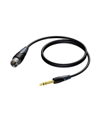 procab Kabel XLR Męski - 6,3 mm Jack Męski Stereo 1,5 m