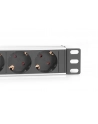 digitus Listwa zasilająca do szaf 10' RACK 4xSchuko, 2m 1xUnischuko, 16A, aluminiowa - nr 10