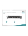 digitus Listwa zasilająca do szaf 10' RACK 4xSchuko, 2m 1xUnischuko, 16A, aluminiowa - nr 23