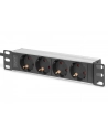 digitus Listwa zasilająca do szaf 10' RACK 4xSchuko, 2m 1xUnischuko, 16A, aluminiowa - nr 24