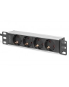 digitus Listwa zasilająca do szaf 10' RACK 4xSchuko, 2m 1xUnischuko, 16A, aluminiowa - nr 29